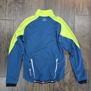 SUGOI Men's Vibrant Blue and Neon Yellow Cycling Jacket